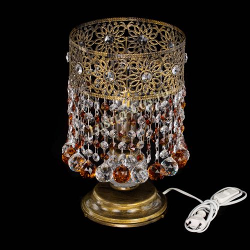 Настольная лампа Восток с шарами под бронзу Чайная в Самаре Гусь Хрустальный