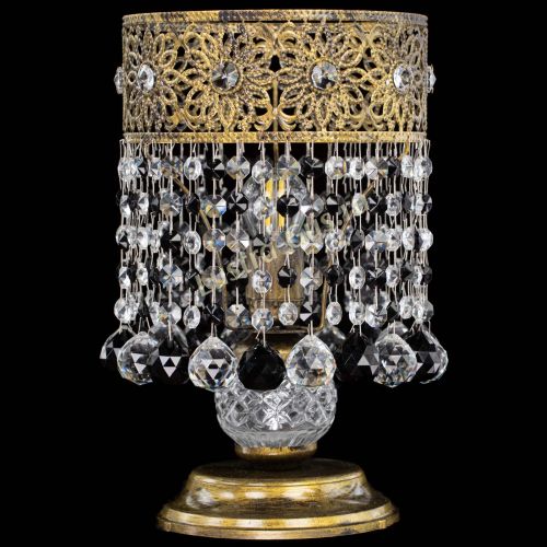 Настольная лампа Восток с шарами под бронзу Черная в Самаре Гусь Хрустальный