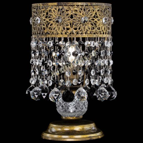 Настольная лампа Восток с шарами под бронзу Черная в Самаре Гусь Хрустальный