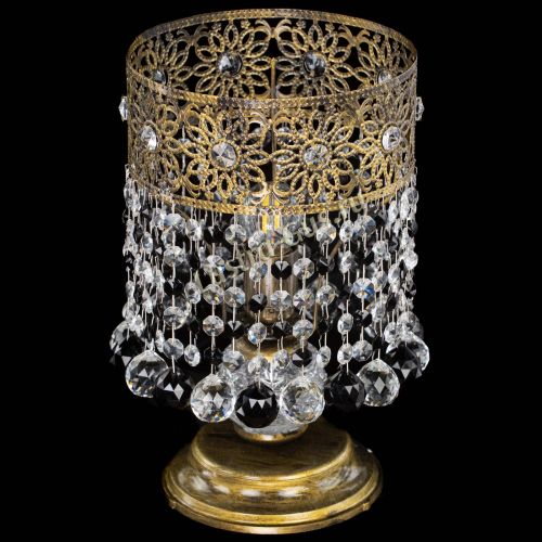 Настольная лампа Восток с шарами под бронзу Черная в Самаре Гусь Хрустальный