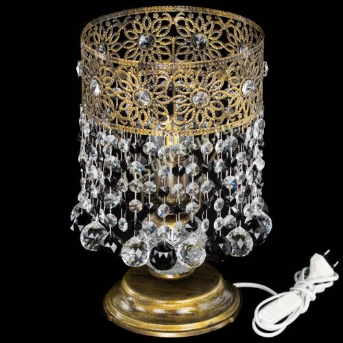 Настольная лампа Восток с шарами под бронзу Черная в Самаре Гусь Хрустальный