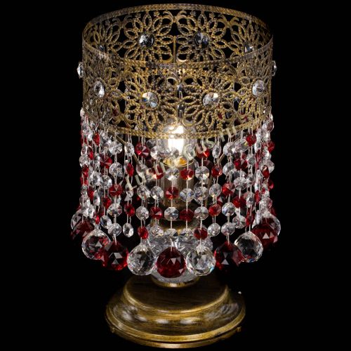 Настольная лампа Восток с шарами под бронзу Красная в Самаре Гусь Хрустальный