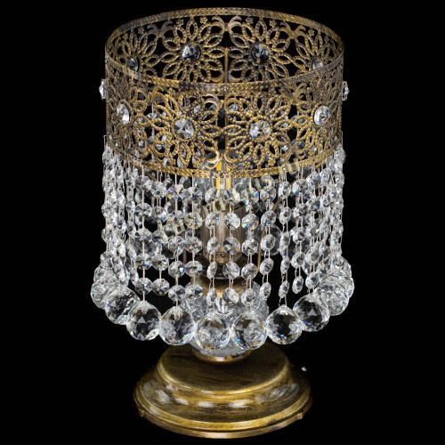 Настольная лампа Восток с шарами под бронзу в Самаре Гусь Хрустальный