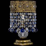 Настольная лампа Восток с шарами под бронзу Синяя в Самаре