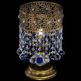 Настольная лампа Восток с шарами под бронзу Синяя в Самаре