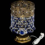 Настольная лампа Восток с шарами под бронзу Синяя в Самаре