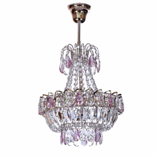 Люстра Натали малая цветная в Самаре Гусь Хрустальный