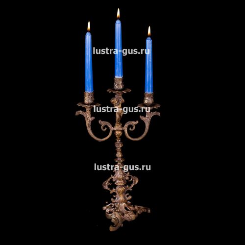 Подсвечник Изабелла 3 свечи в Самаре Гусь Хрустальный