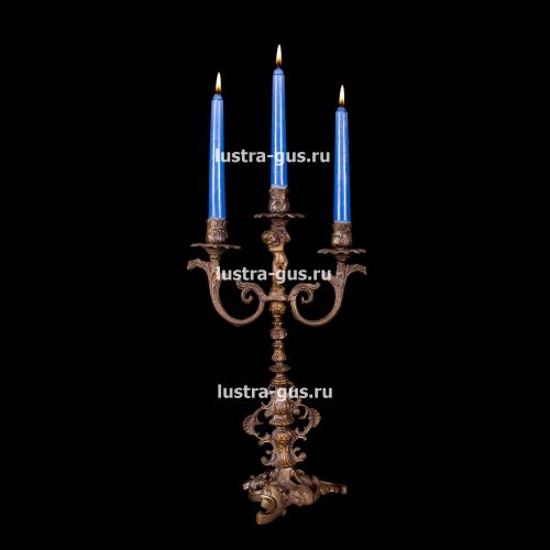Подсвечник Изабелла 3 свечи в Самаре Гусь Хрустальный