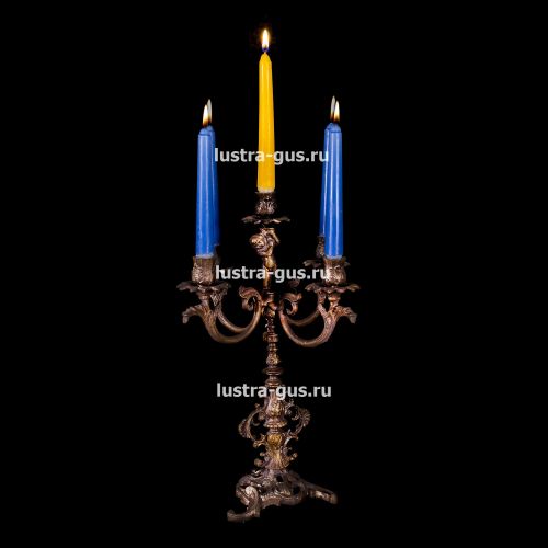 Подсвечник Изабелла ангел 5 свечей в Самаре Гусь Хрустальный