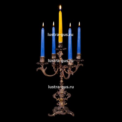 Подсвечник Изабелла ангел 5 свечей в Самаре Гусь Хрустальный