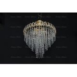 Люстра Капель Лепесток обтикон подвесная (собрана под конус) в Самаре