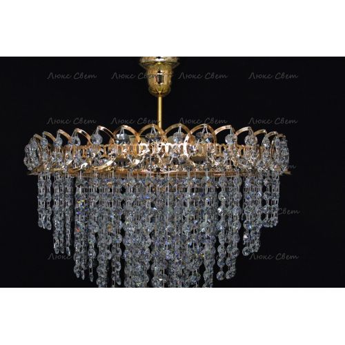 Люстра Капель Лепесток обтикон подвесная (собрана под конус) в Самаре Гусь Хрустальный