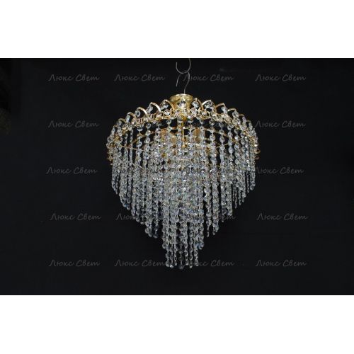 Люстра Капель Лепесток обтикон подвесная (собрана под конус) в Самаре Гусь Хрустальный