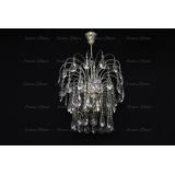 Люстра Каскад Журавль, цвет фурнитуры: серебро, Люстры Гусь Хрустальный Люстра Каскад Журавль, цвет фурнитуры: серебро, Люстры Гусь Хрустальный