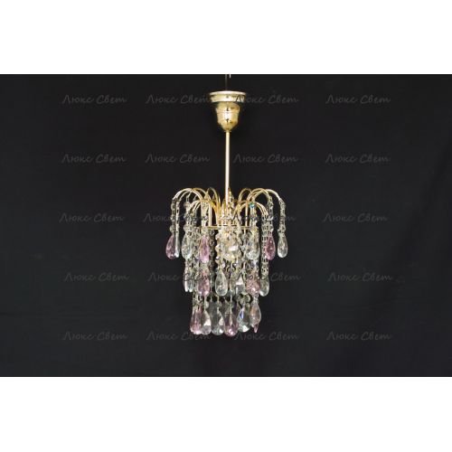 Люстра Зима журавлик розовая в Самаре Гусь Хрустальный