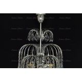 Люстра Хрустальные брызги с подвесом дубик в Самаре