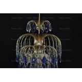 Люстра Хрустальные брызги с подвесом журавлик синий в Самаре