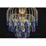 Люстра Хрустальные брызги с подвесом журавлик синий в Самаре