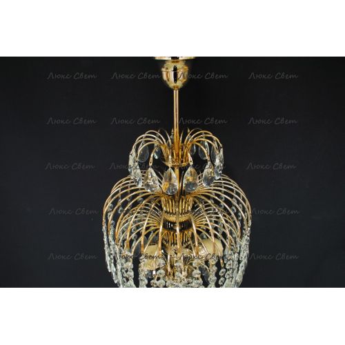 Люстра Хрустальные Брызги с подвесом журавлик в Самаре Гусь Хрустальный