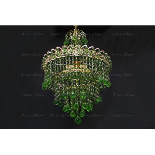 Люстра Натали Софья зеленая в Самаре Гусь Хрустальный