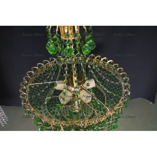 Люстра Натали Софья зеленая в Самаре Гусь Хрустальный