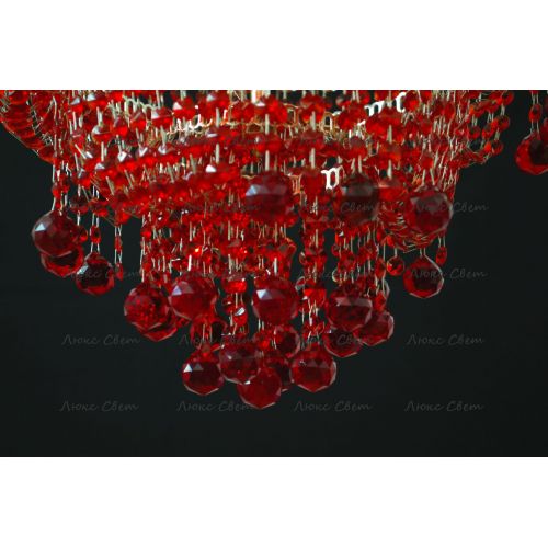 Люстра Натали Софья красная  в Самаре Гусь Хрустальный