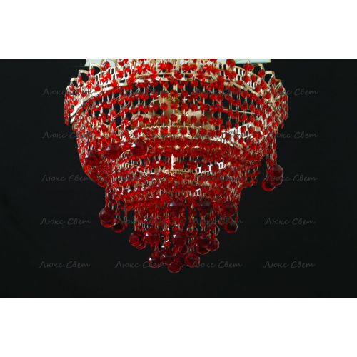 Люстра Натали Софья красная  в Самаре Гусь Хрустальный
