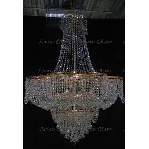 Люстра Лотос с подвесом диаметр 1000 мм высота1500 мм в Самаре Гусь Хрустальный