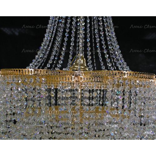 Люстра Лотос с подвесом диаметр 1000 мм высота1500 мм в Самаре Гусь Хрустальный