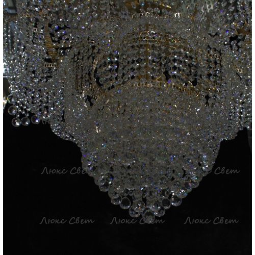 Люстра Лотос с подвесом диаметр 1000 мм высота1500 мм в Самаре Гусь Хрустальный