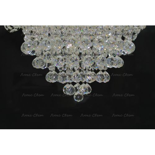 Люстра Лотос с подвесом диаметр 1000 мм высота1500 мм в Самаре Гусь Хрустальный