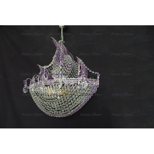 Люстра Корвет фиолетовый в Самаре Гусь Хрустальный