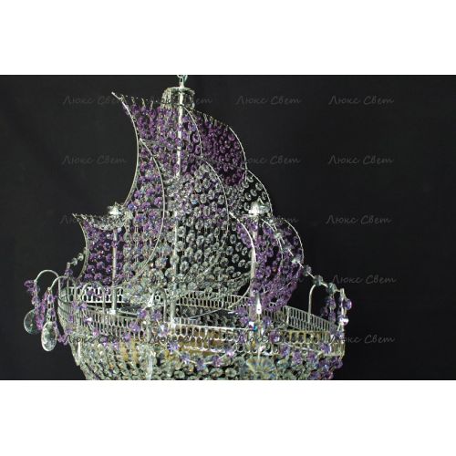 Люстра Корвет фиолетовый в Самаре Гусь Хрустальный