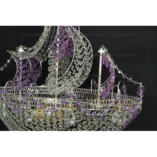 Люстра Корвет фиолетовый в Самаре Гусь Хрустальный