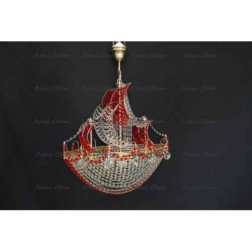 Люстра Корвет красный в Самаре Гусь Хрустальный