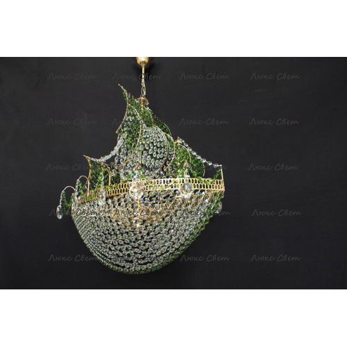 Люстра Корвет зеленый в Самаре Гусь Хрустальный