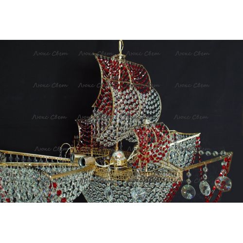 Люстра Летучий Голландец красный в Самаре Гусь Хрустальный