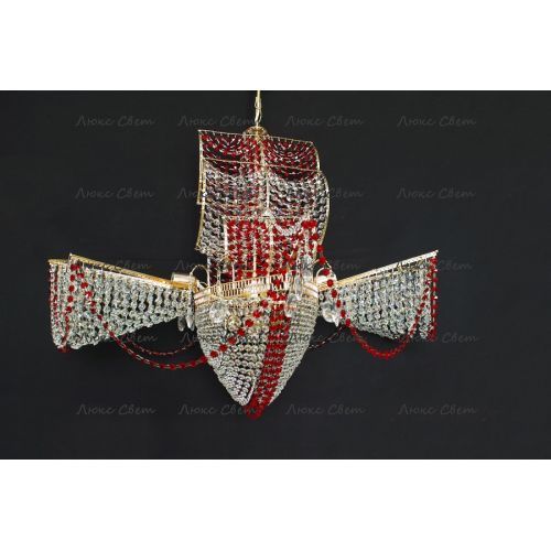 Люстра Летучий Голландец красный в Самаре Гусь Хрустальный