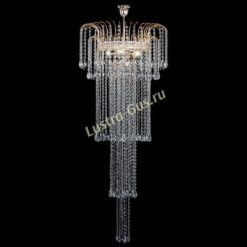 Люстра Агата Каскад №4 длинная в Самаре Гусь Хрустальный
