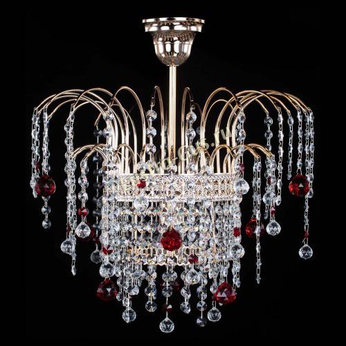 Люстра Агата Венеция №1 красная в Самаре Гусь Хрустальный