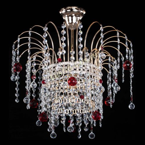 Люстра Агата Венеция №1 красная в Самаре Гусь Хрустальный