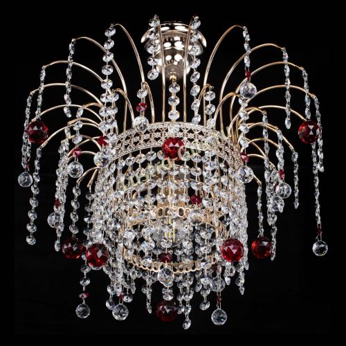Люстра Агата Венеция №1 красная в Самаре Гусь Хрустальный