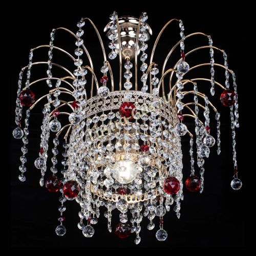 Люстра Агата Венеция №1 красная в Самаре Гусь Хрустальный