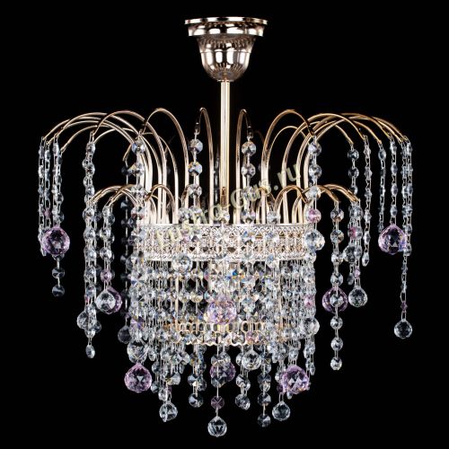 Люстра Агата Венеция №1 розовая в Самаре Гусь Хрустальный