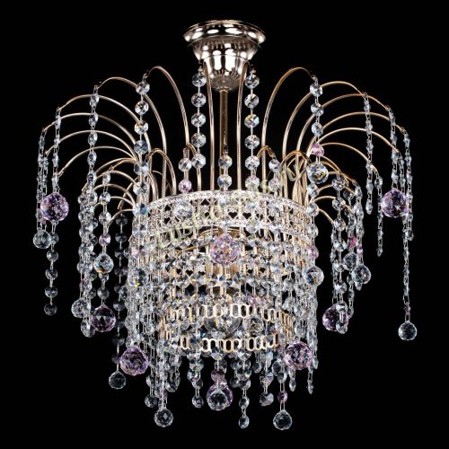 Люстра Агата Венеция №1 розовая в Самаре Гусь Хрустальный