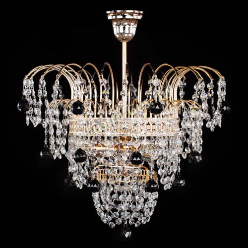 Люстра Агата Венеция №2 - 3 лампы черная в Самаре Гусь Хрустальный