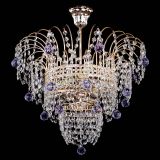 Люстра Агата Венеция №2 - 3 лампы фиолетовая в Самаре