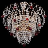 Люстра Агата Венеция №2 - 3 лампы красная в Самаре