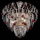 Люстра Агата Венеция №2 - 3 лампы красная в Самаре